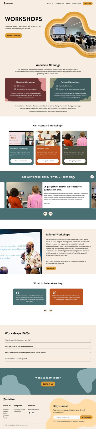 Workshops design version 2